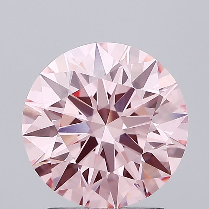 2.09 ct Fancy Intense Pink Round Lab Grown Diamond · VS1 · IGI Certified