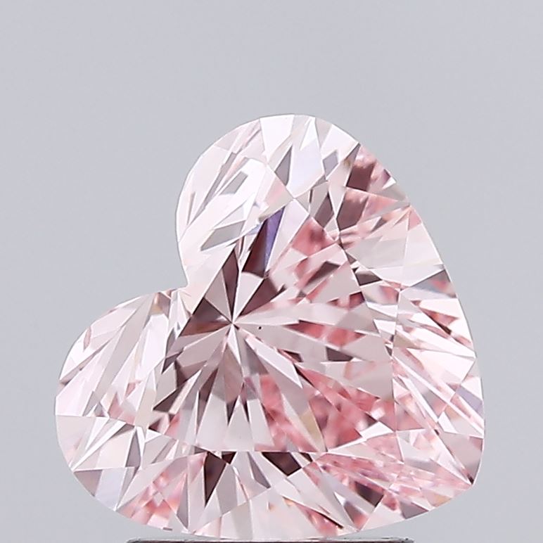 2.14 ct Fancy Intense Pink Heart Lab Grown Diamond · VS2 · IGI Certified
