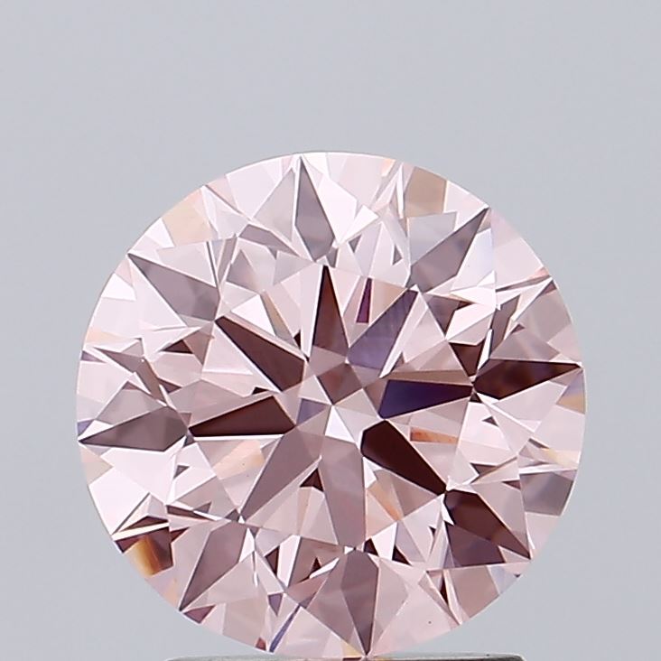 2.11 ct Fancy Intense Pink Round Lab Grown Diamond · VVS2 · IGI Certified