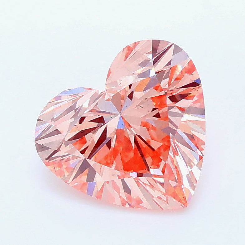 2.00 ct Fancy Intense Brown Pink Heart Lab Grown Diamond · VS2 · IGI Certified