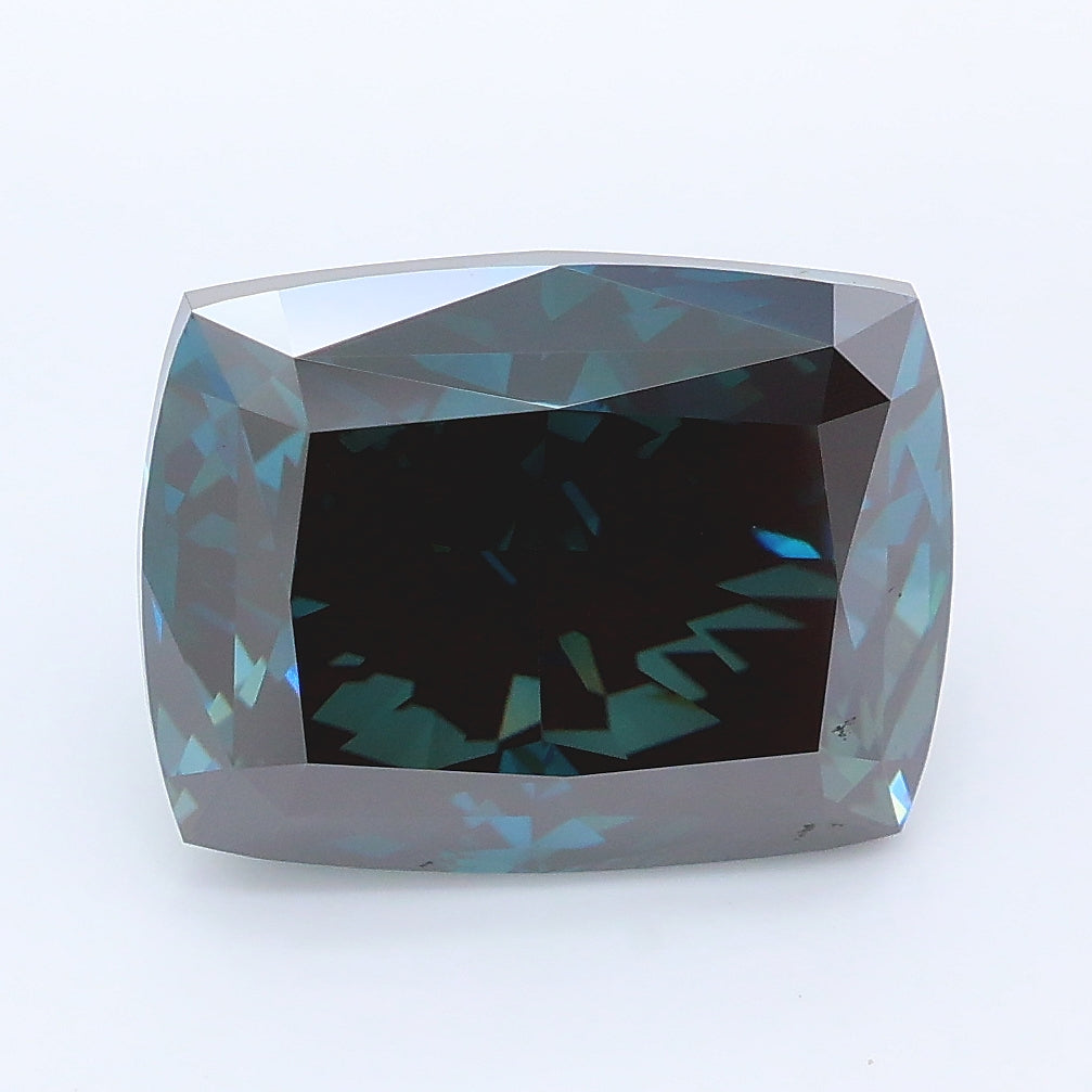 5.71 ct Fancy Deep Blue Cushion Lab Grown Diamond · VS1 · IGI Certified
