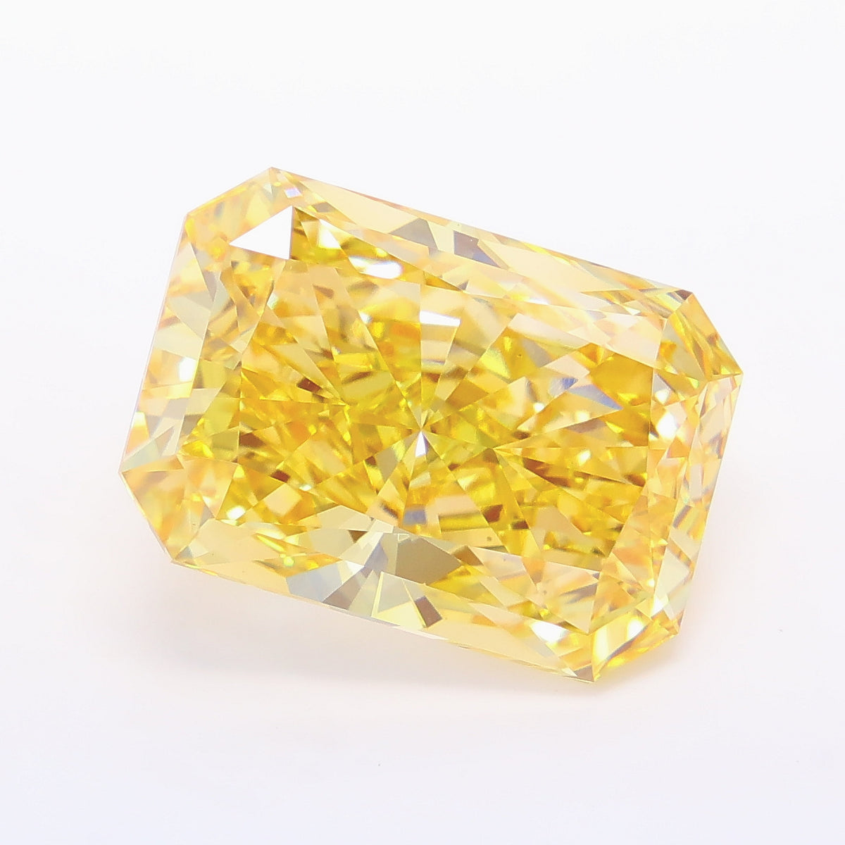 10.28 ct Fancy Intense Yellow Radiant Lab Grown Diamond · VVS2 · IGI Certified