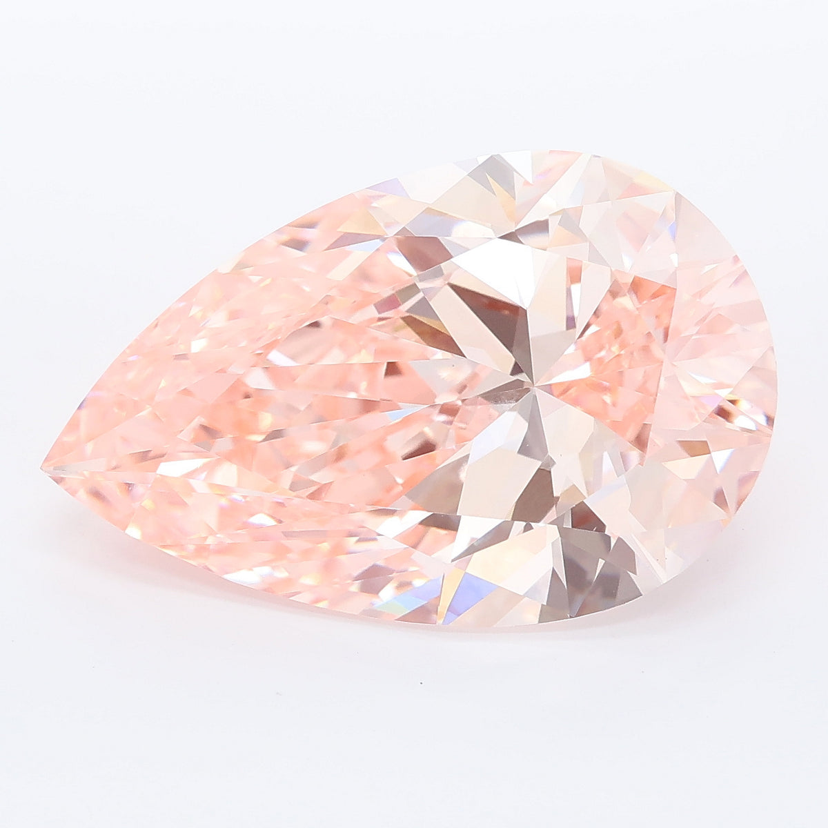 9.92 ct Fancy Vivid Pink Pear Lab Grown Diamond · VVS2 · IGI Certified