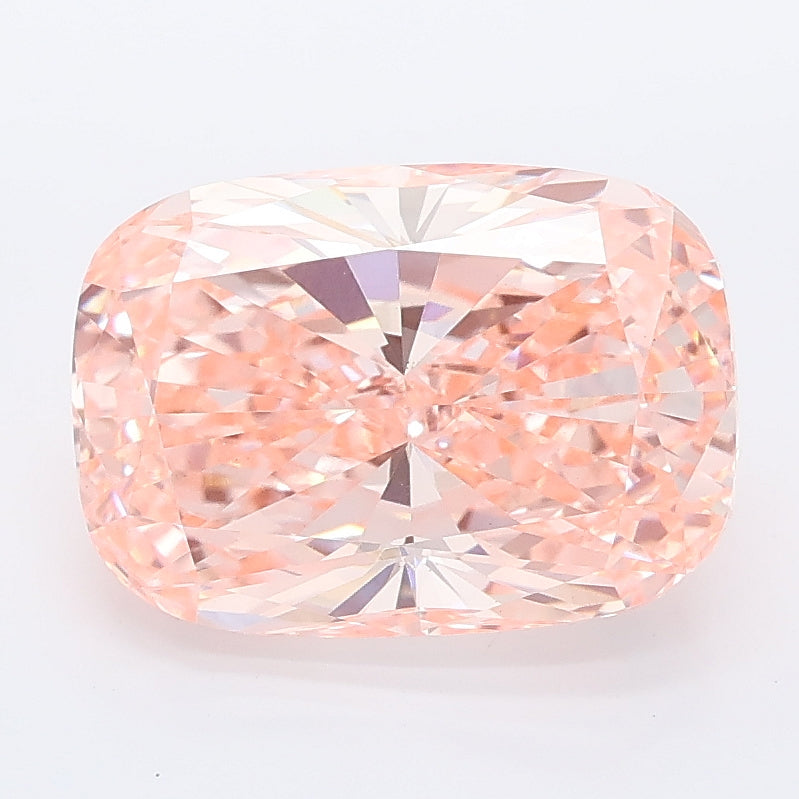 3.52 ct Fancy Vivid Pink Cushion Lab Grown Diamond · VS1 · IGI Certified