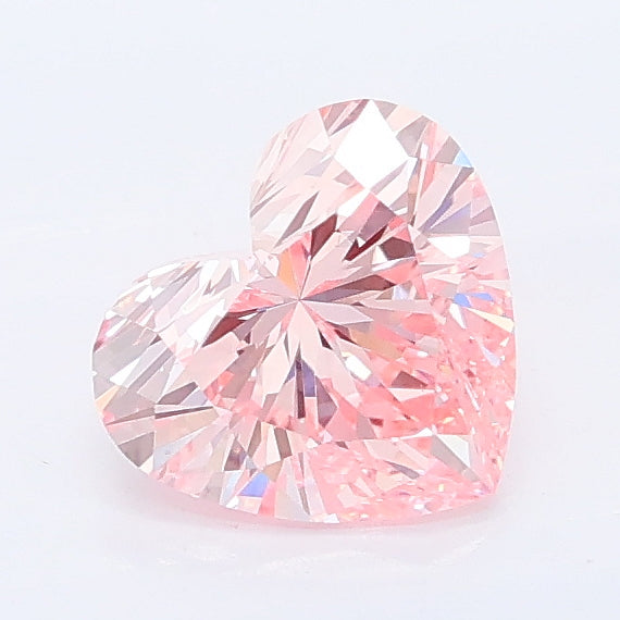 1.01 ct Fancy Intense Pink Heart Lab Grown Diamond · VVS2 · IGI Certified
