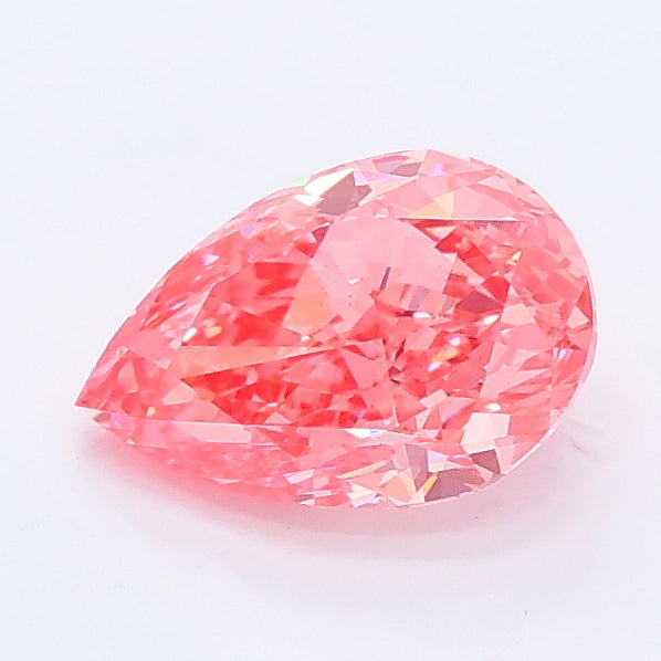 1.03 ct Fancy Vivid Pink Pear Lab Grown Diamond · VS2 · IGI Certified