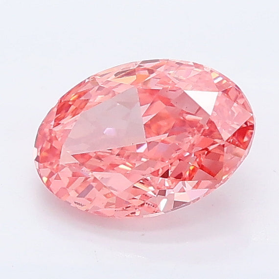 1.05 ct Fancy Vivid Pink Oval Lab Grown Diamond · VS1 · IGI Certified