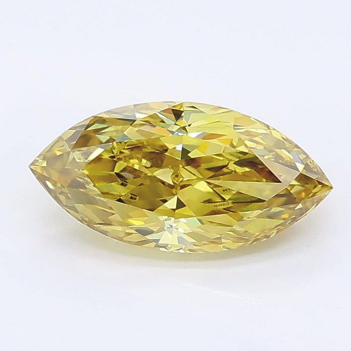1.15 ct Fancy Intense Yellow Marquise Lab Grown Diamond · SI1 · IGI Certified
