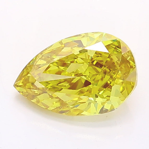 1.03 ct Fancy Intense Yellow Pear Lab Grown Diamond · VS1 · IGI Certified