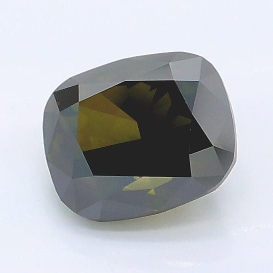 1.05 ct Fancy Grey Green Cushion Lab Grown Diamond · VS1 · IGI Certified