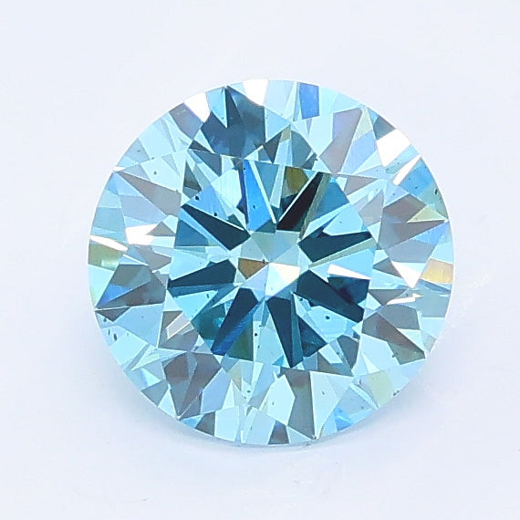 1.00 ct Fancy Vivid Blue Round Lab Grown Diamond · SI1 · IGI Certified