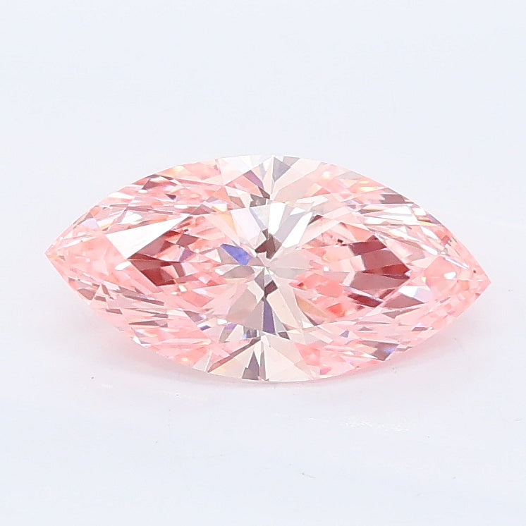 0.99 ct Fancy Vivid Pink Marquise Lab Grown Diamond · VS1 · IGI Certified