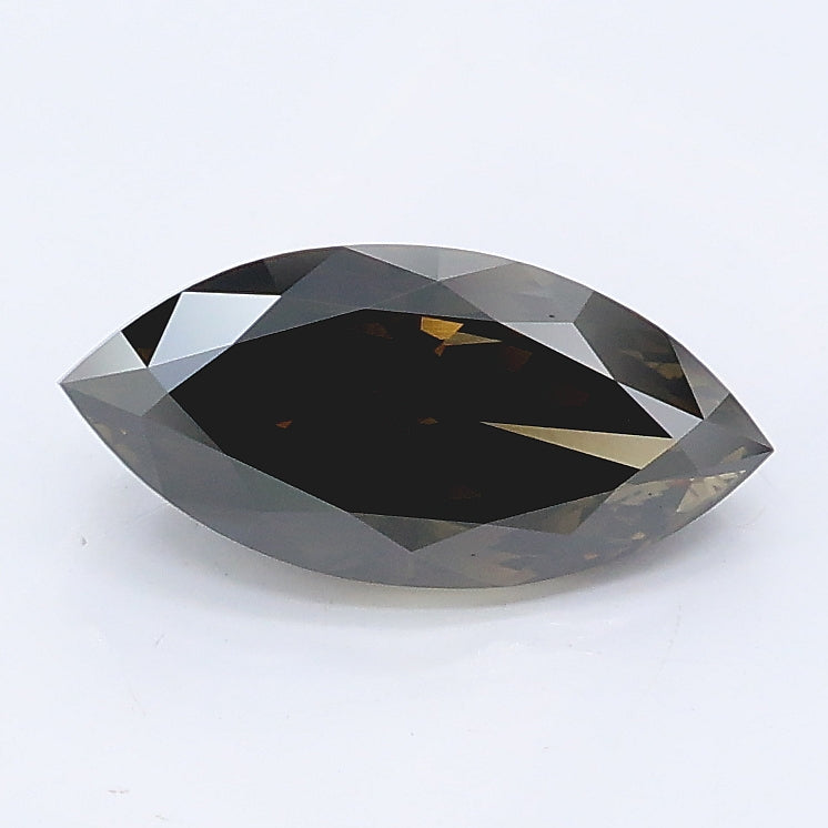 1.27 ct Fancy Yellowish Grey Marquise Lab Grown Diamond · IGI Certified