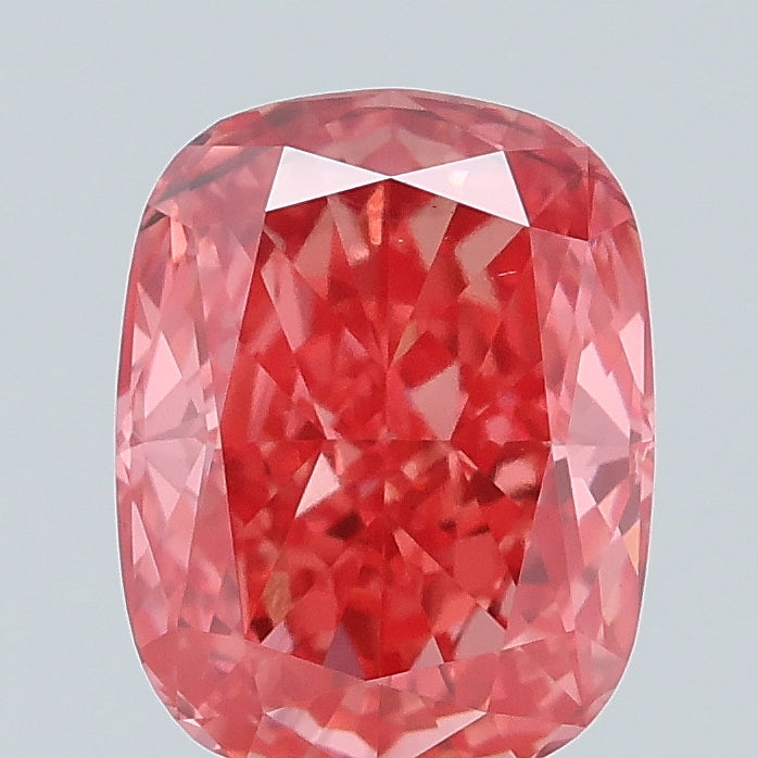 0.92 ct Fancy Vivid Pink Cushion Lab Grown Diamond · SI1 · IGI Certified