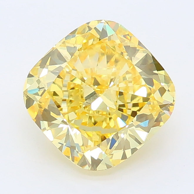 2.07 ct Fancy Intense Yellow Cushion Lab Grown Diamond · VS1 · IGI Certified