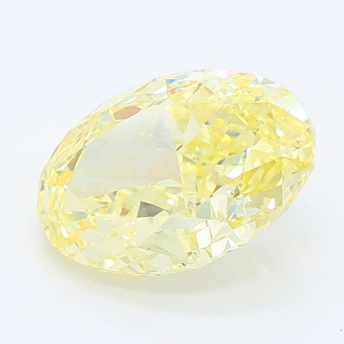 2.05 ct Fancy Vivid Yellow Oval Lab Grown Diamond · VS1 · IGI Certified