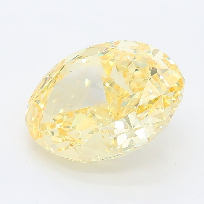 2.14 ct Fancy Intense Yellow Oval Lab Grown Diamond · VS1 · IGI Certified