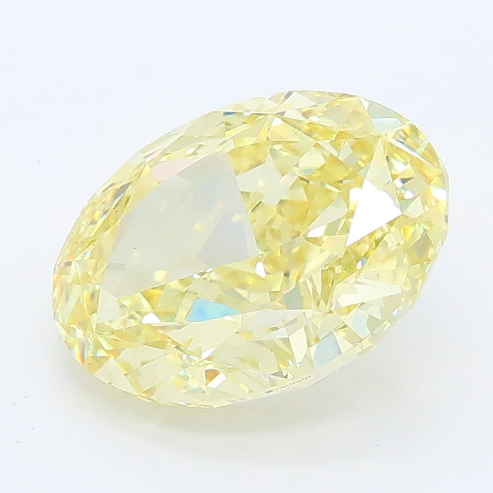 2.67 ct Fancy Intense Yellow Oval Lab Grown Diamond · VS1 · IGI Certified